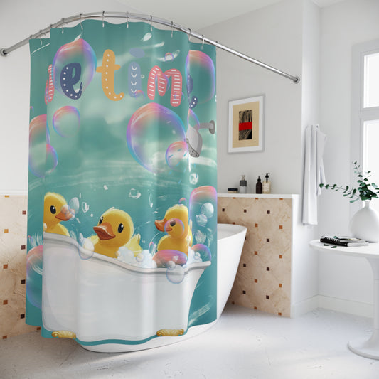 Duck Toy Shower Curtain – Whimsical and Family-Friendly Bathroom Decor