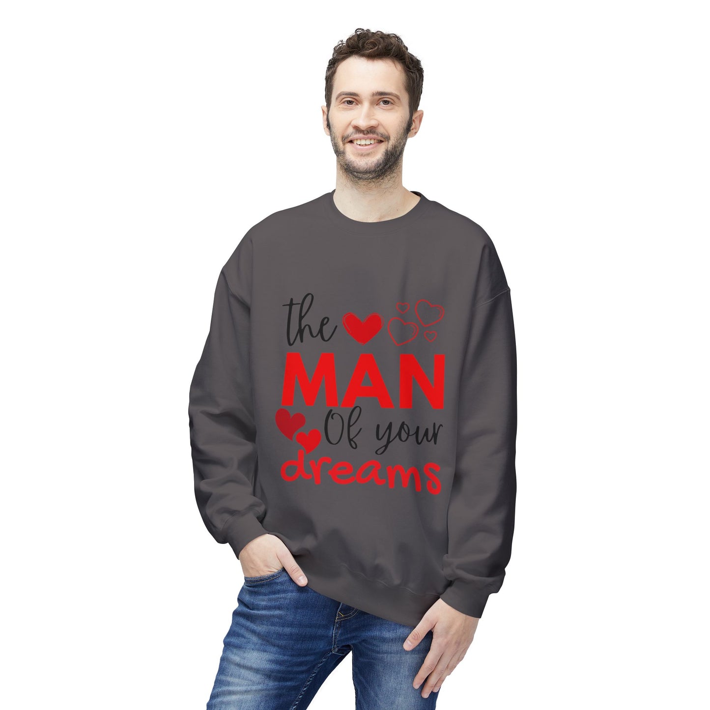 The Man of Your Dreams Unisex Midweight Softstyle Fleece Crewneck Sweatshirt