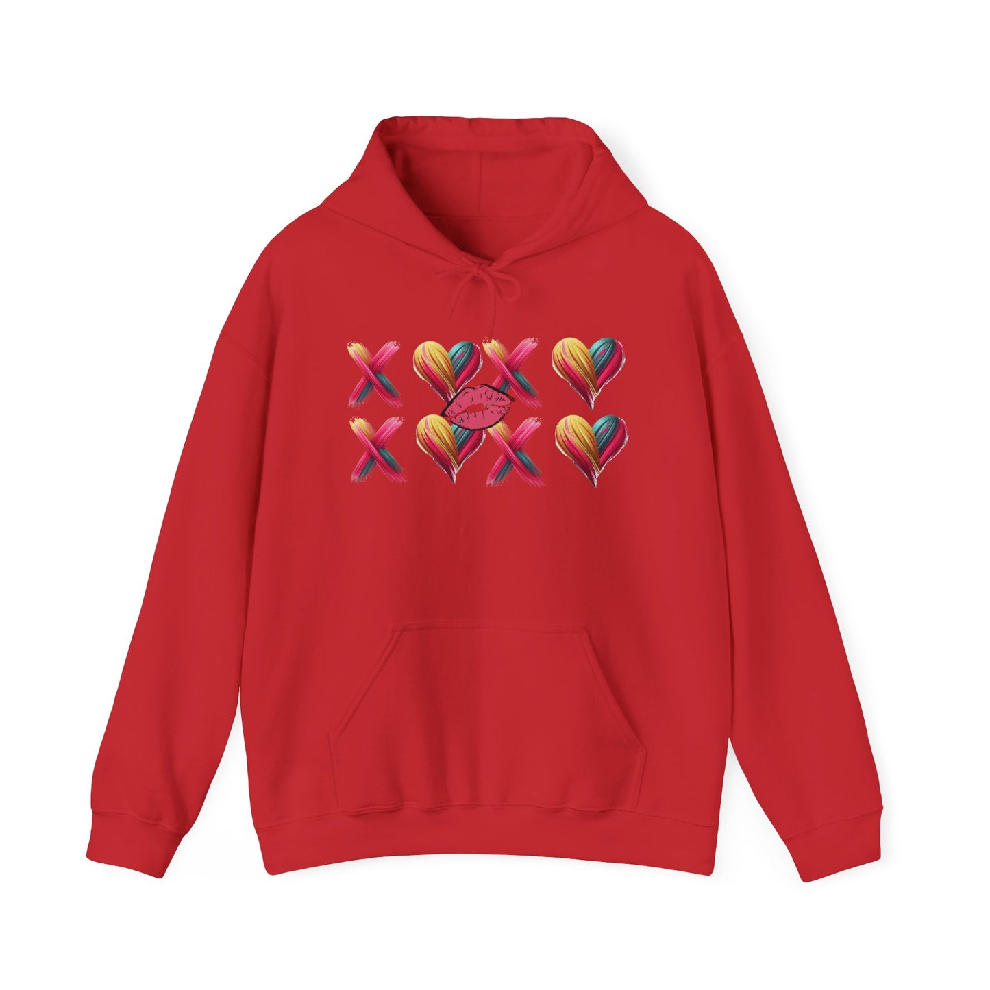 Hugs and Kisses Unisex Heavy Blend™ Hooded Sweatshirt – Cozy Comfort with a Loving Touch