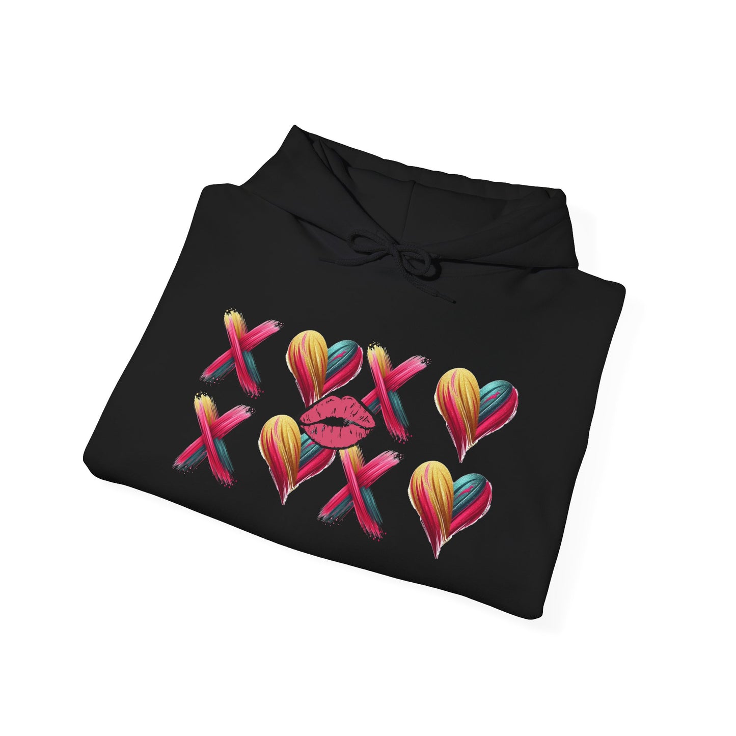 Hugs and Kisses Unisex Heavy Blend™ Hooded Sweatshirt – Cozy Comfort with a Loving Touch