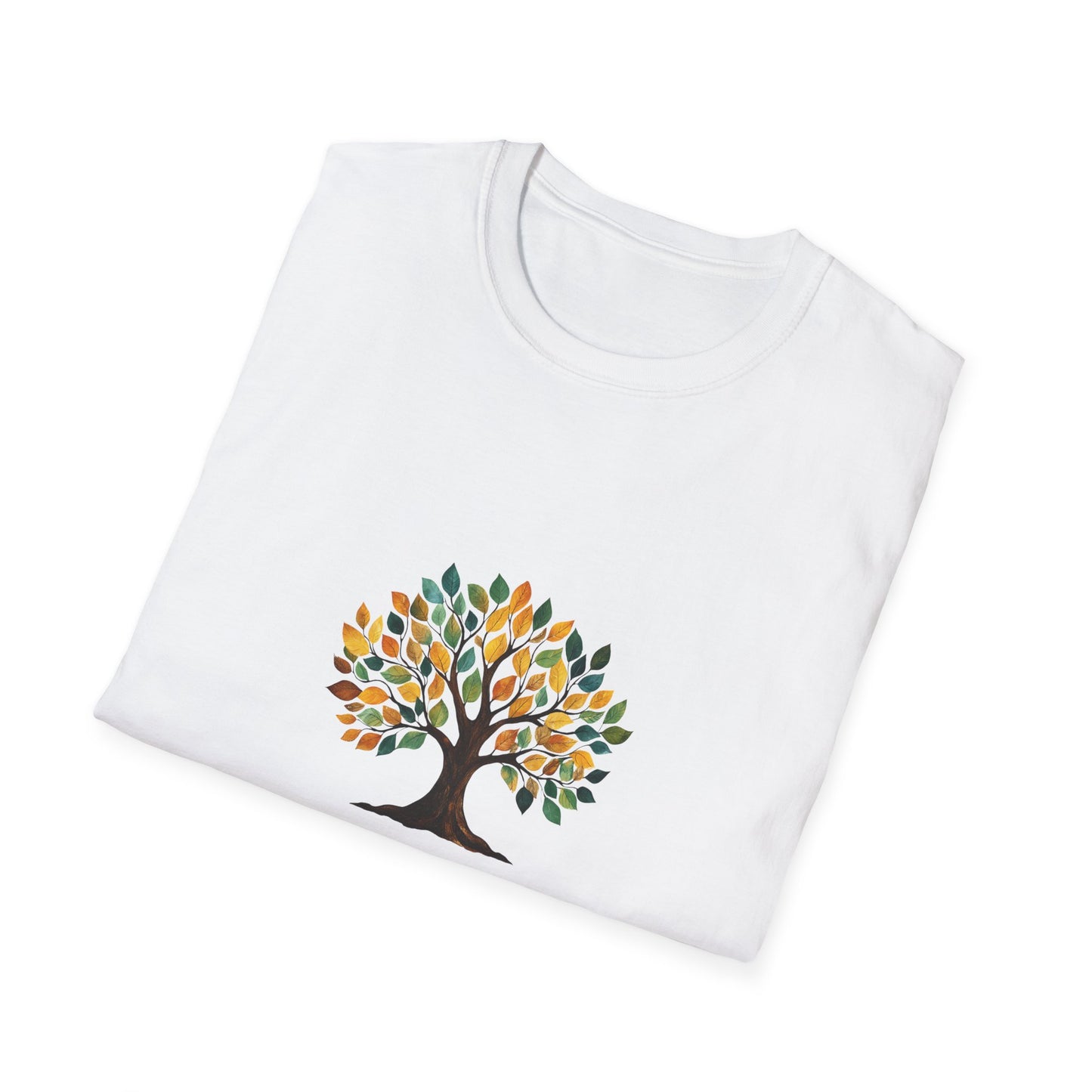 Rooting for You Unisex Softstyle T-Shirt - Tree Design for Nature Lovers