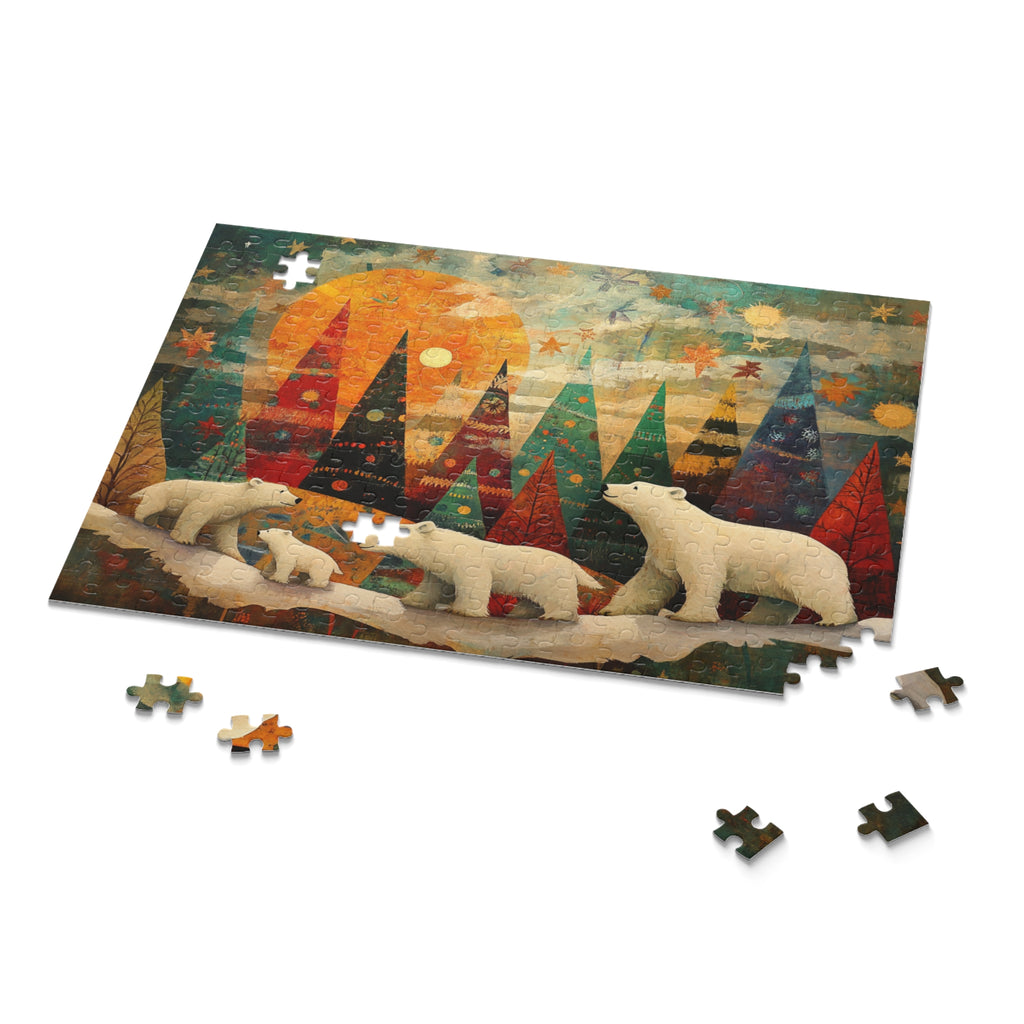 Polar Bear Christmas Wonderland Puzzle – Magical Holiday Jigsaw