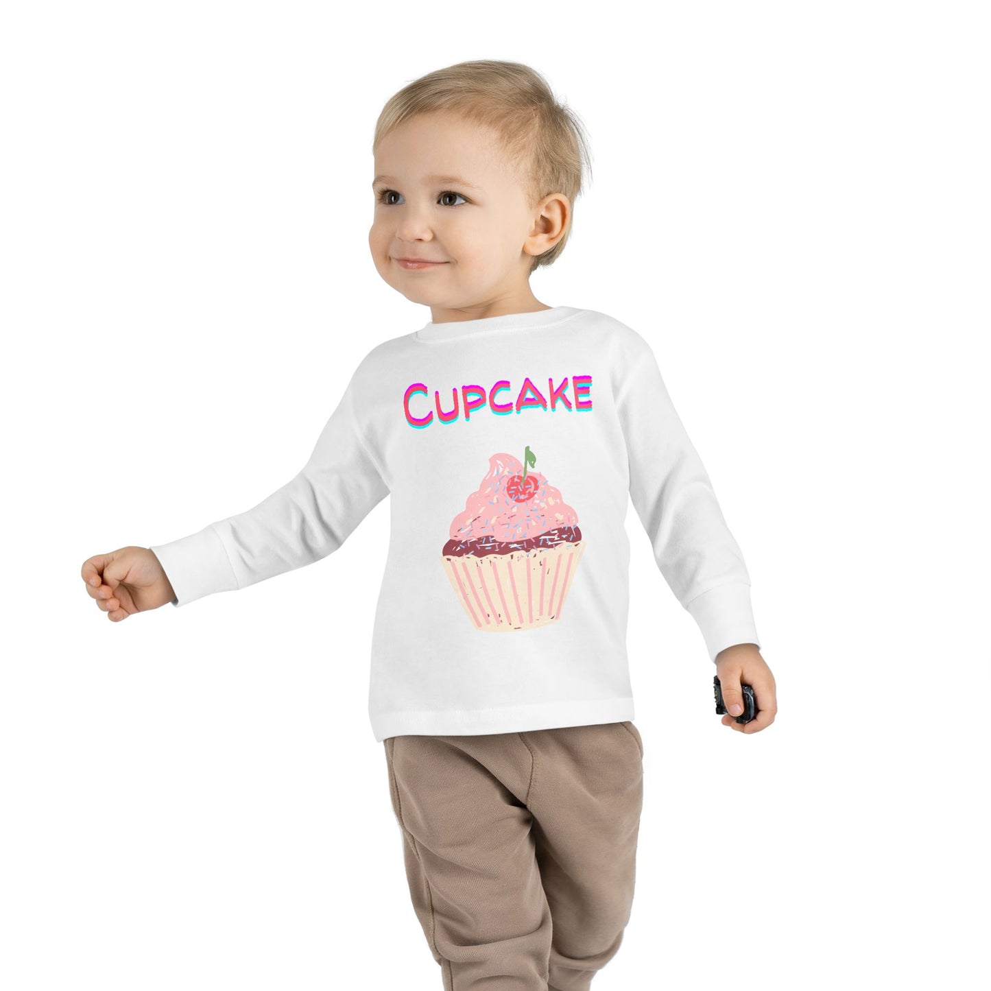 Cupcake Toddler Long Sleeve Top – Sweet and Stylish Kids’ Clothing