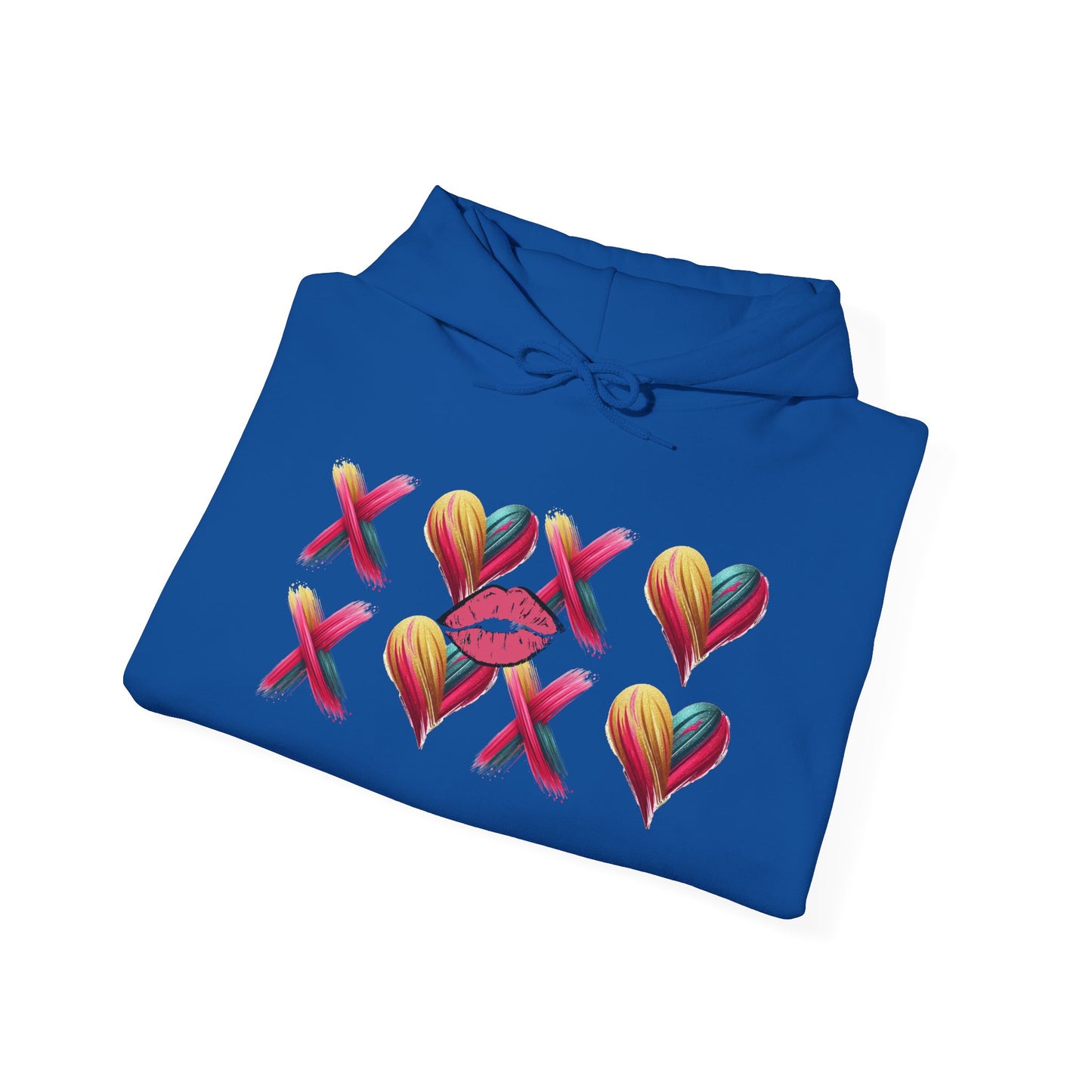 Hugs and Kisses Unisex Heavy Blend™ Hooded Sweatshirt – Cozy Comfort with a Loving Touch