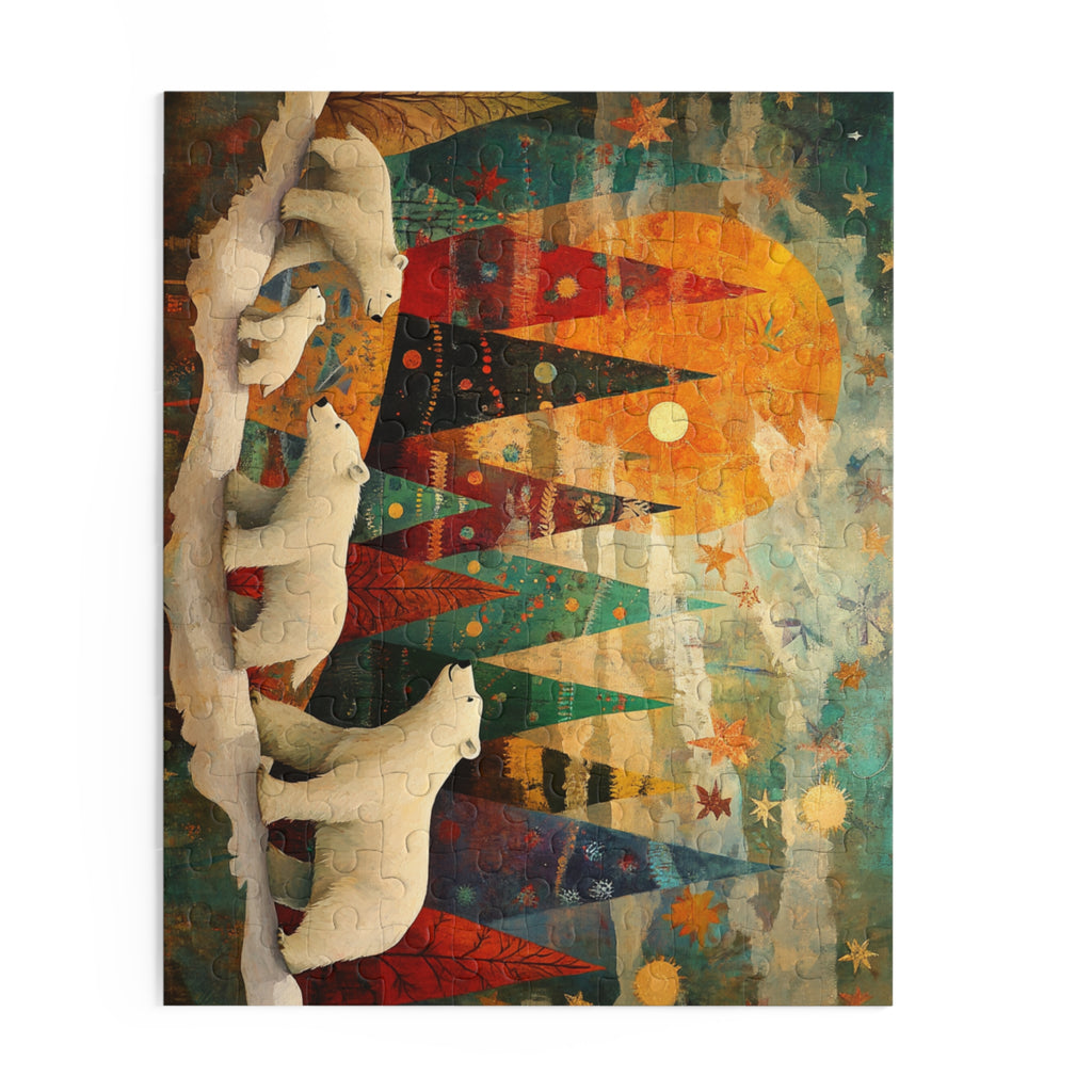 Polar Bear Christmas Wonderland Puzzle – Magical Holiday Jigsaw