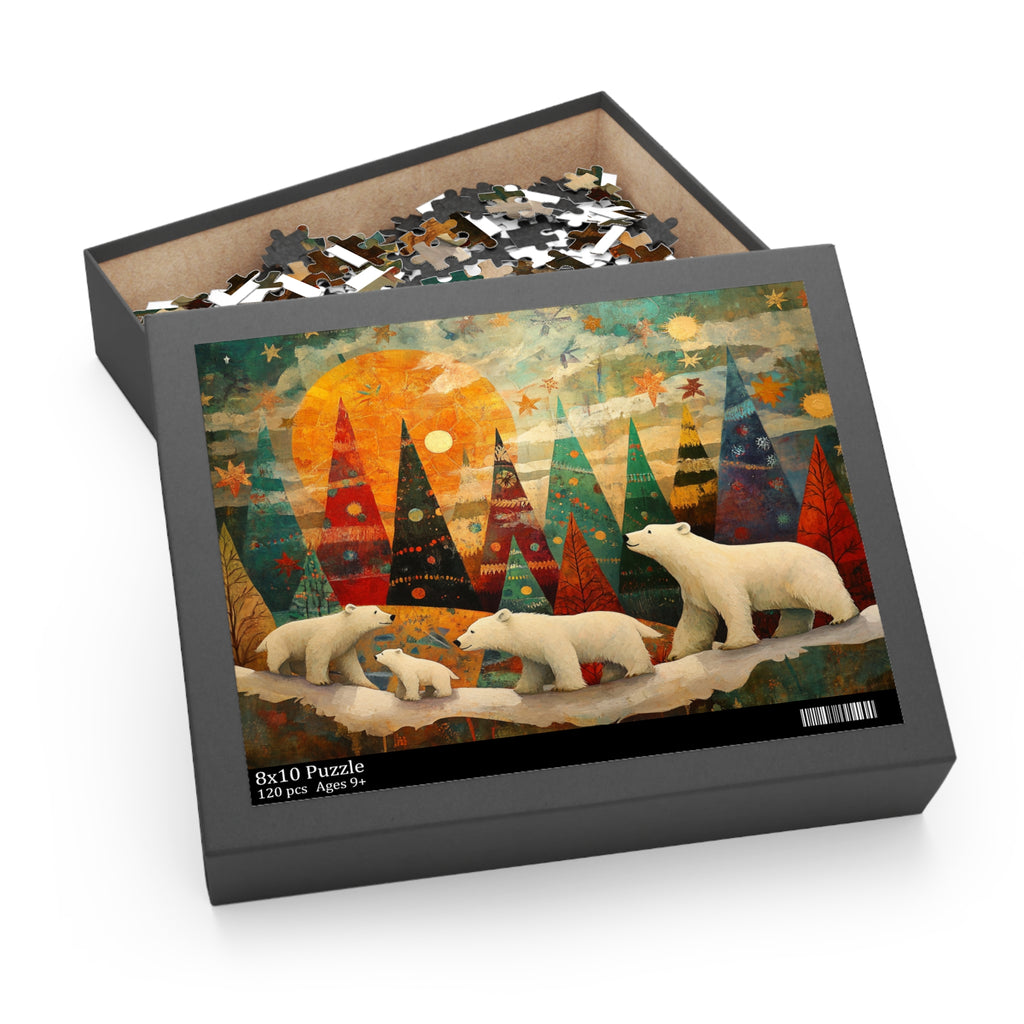 Polar Bear Christmas Wonderland Puzzle – Magical Holiday Jigsaw