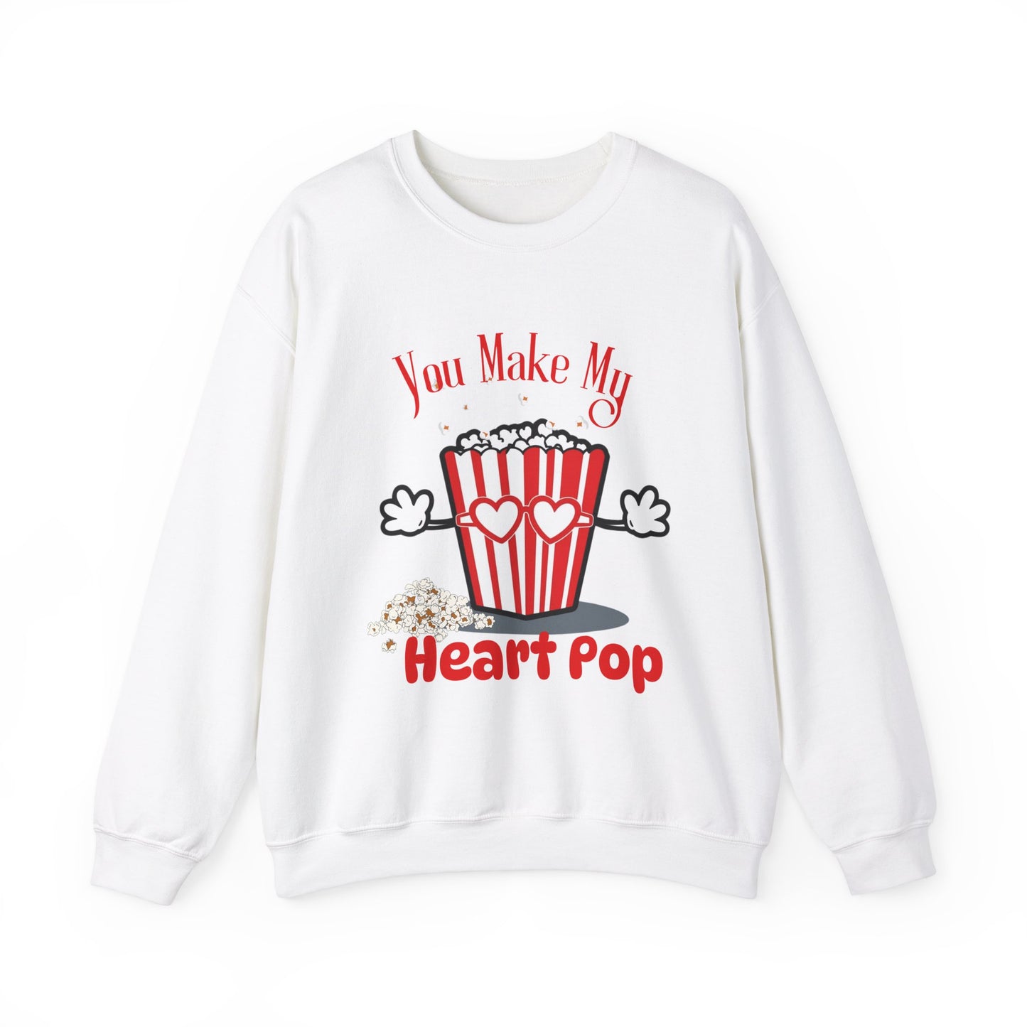 You Make My Heart POP Unisex Heavy Blend™ Crewneck Sweatshirt