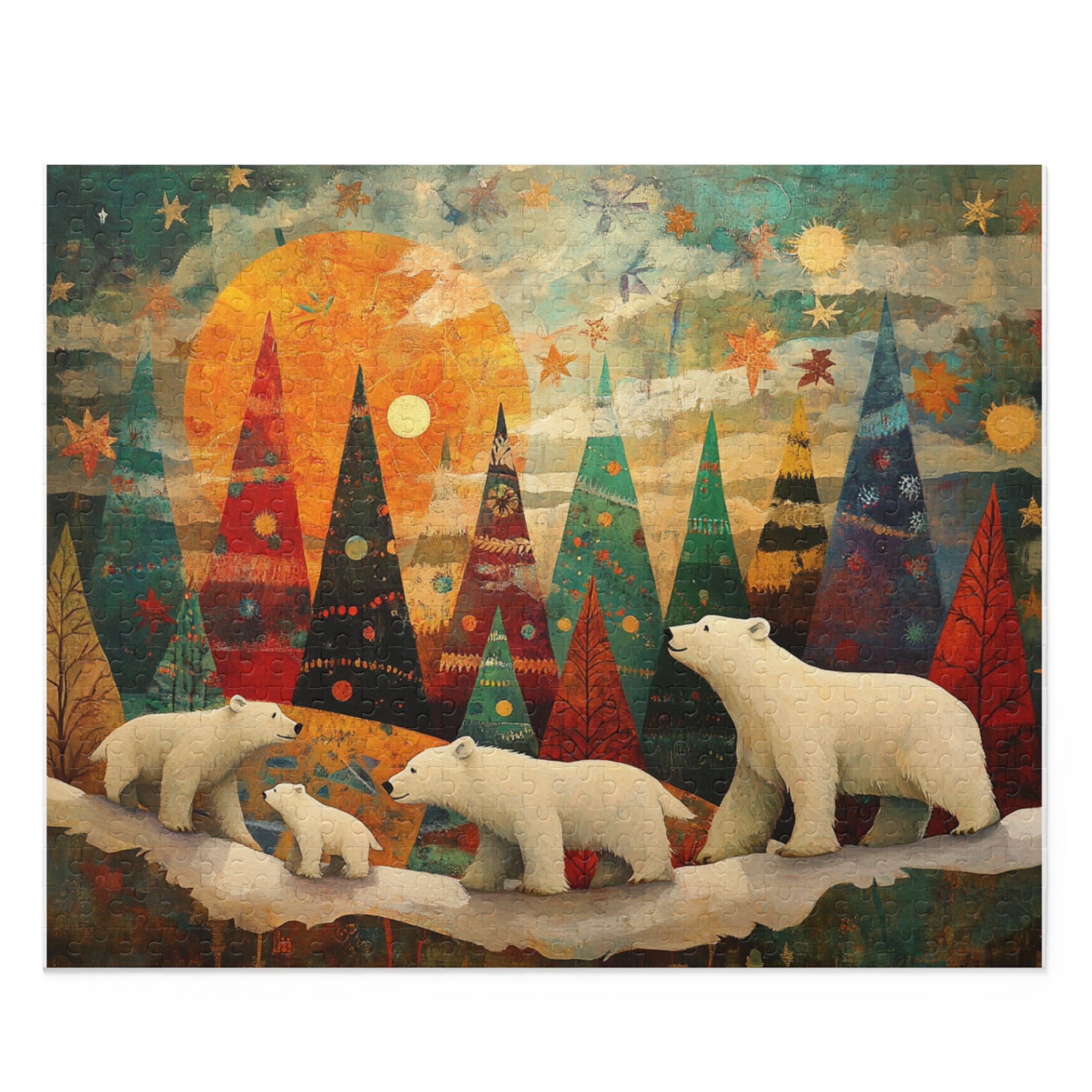 Polar Bear Christmas Wonderland Puzzle – Magical Holiday Jigsaw
