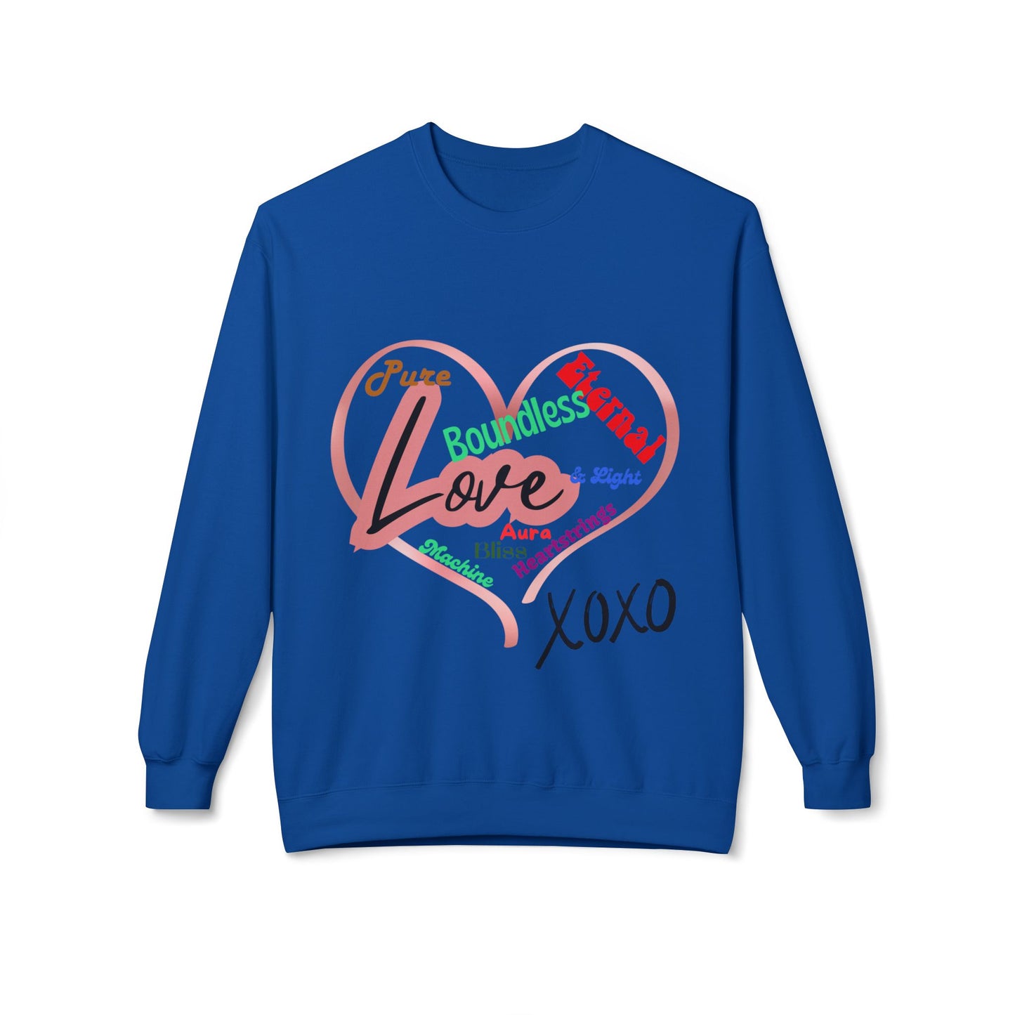 Love Words Unisex Midweight Softstyle Fleece Crewneck Sweatshirt