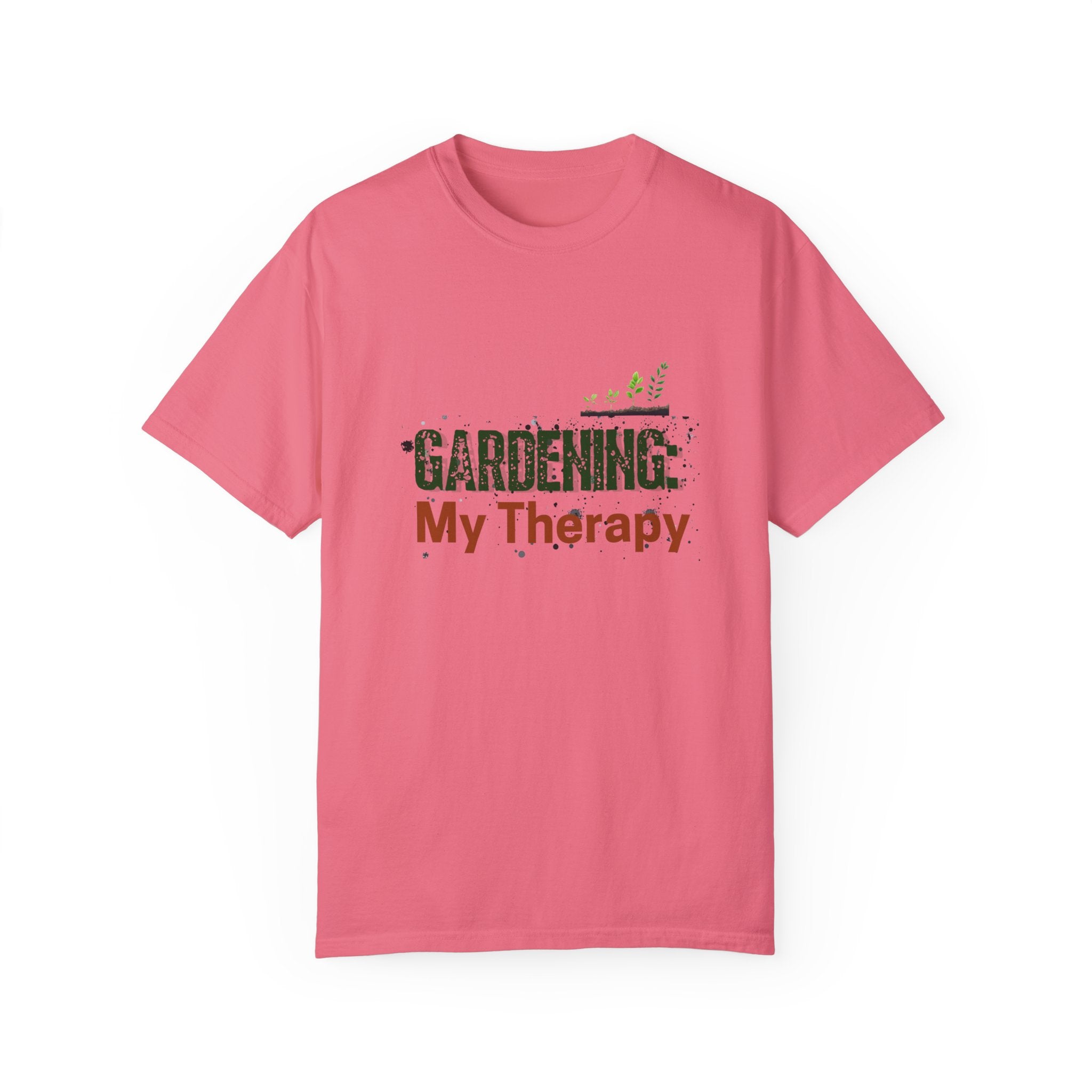 ‘Gardening: My Therapy’ Unisex Garment-Dyed T-Shirt | Perfect for Gardeners & Nature Lovers