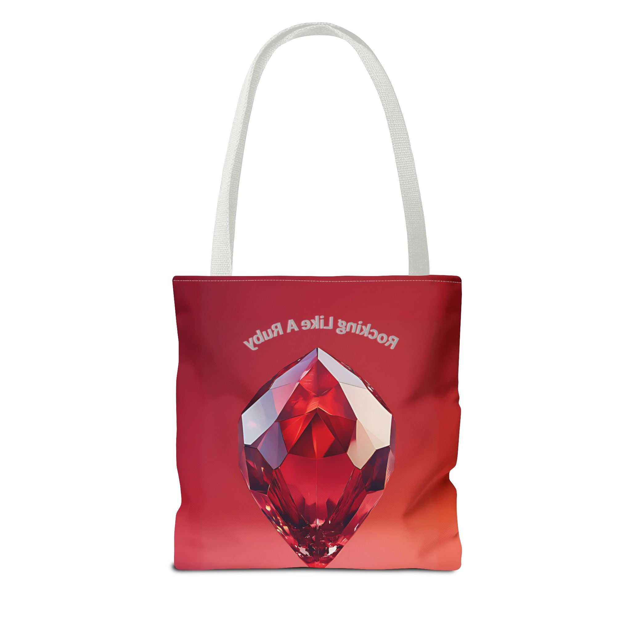 Rocking like a Ruby Tote Bag – All-Over Print (AOP) Stylish and Durable