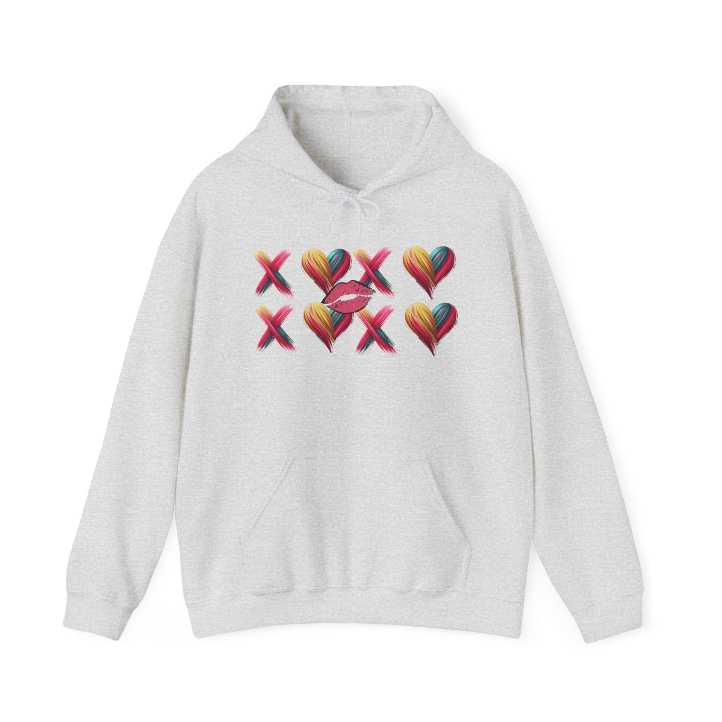 Hugs and Kisses Unisex Heavy Blend™ Hooded Sweatshirt – Cozy Comfort with a Loving Touch