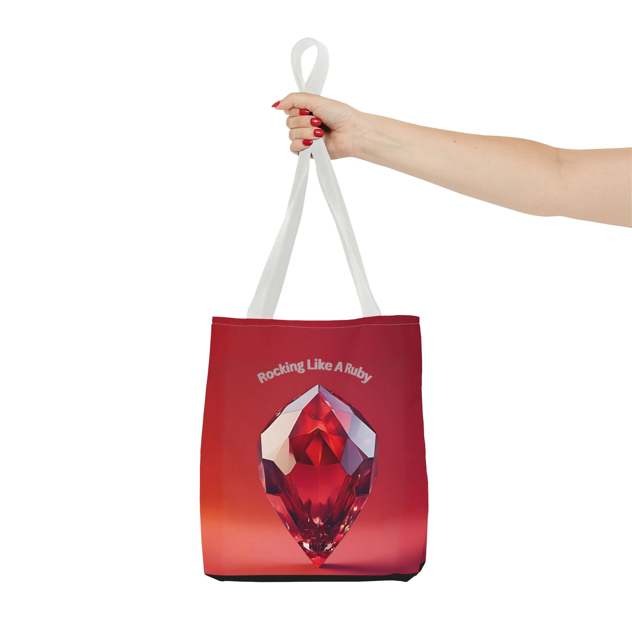 Rocking like a Ruby Tote Bag – All-Over Print (AOP) Stylish and Durable