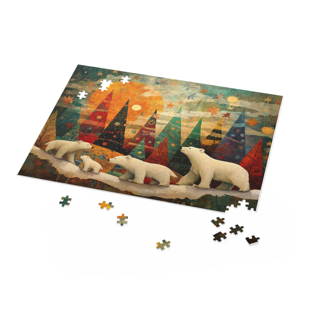Polar Bear Christmas Wonderland Puzzle – Magical Holiday Jigsaw